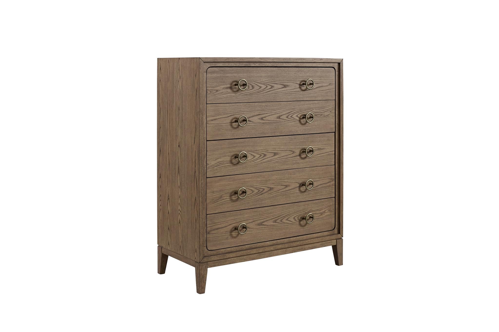 Elure 5-Drawer Chest - Latte