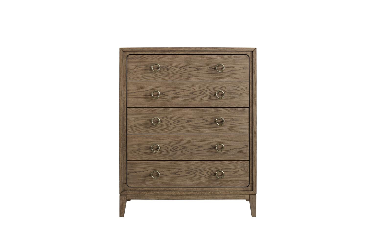 Elure 5-Drawer Chest - Latte