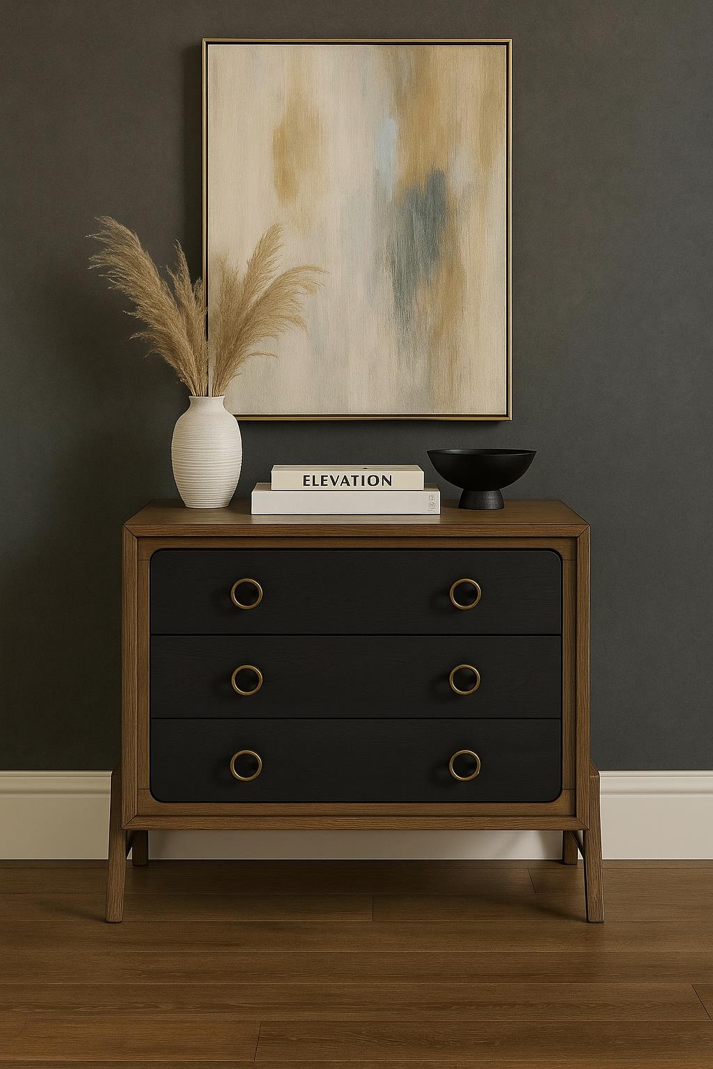 Elure Peppercorn & Latte Bachelor Chest
