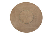 Elure Round Dining Table Top w/Lazy Susan - Latte