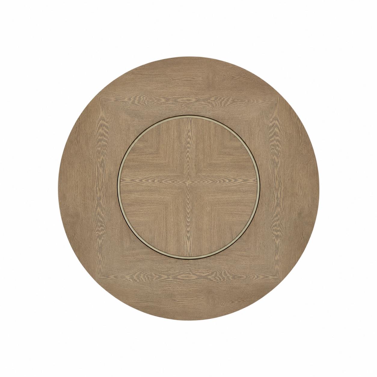 Elure Round 48" Table Top w/Lazy Susan - Latte
