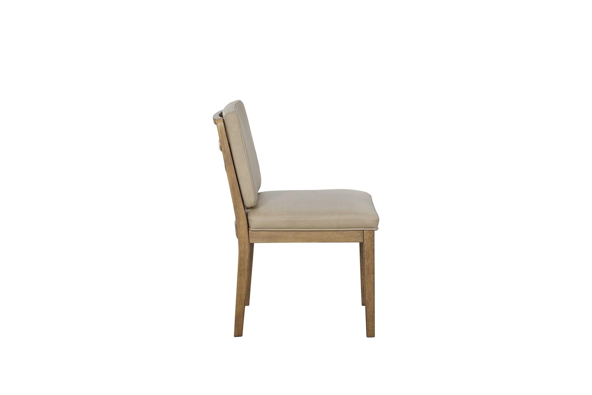 Elure Latte & Leather Soft Back Chair