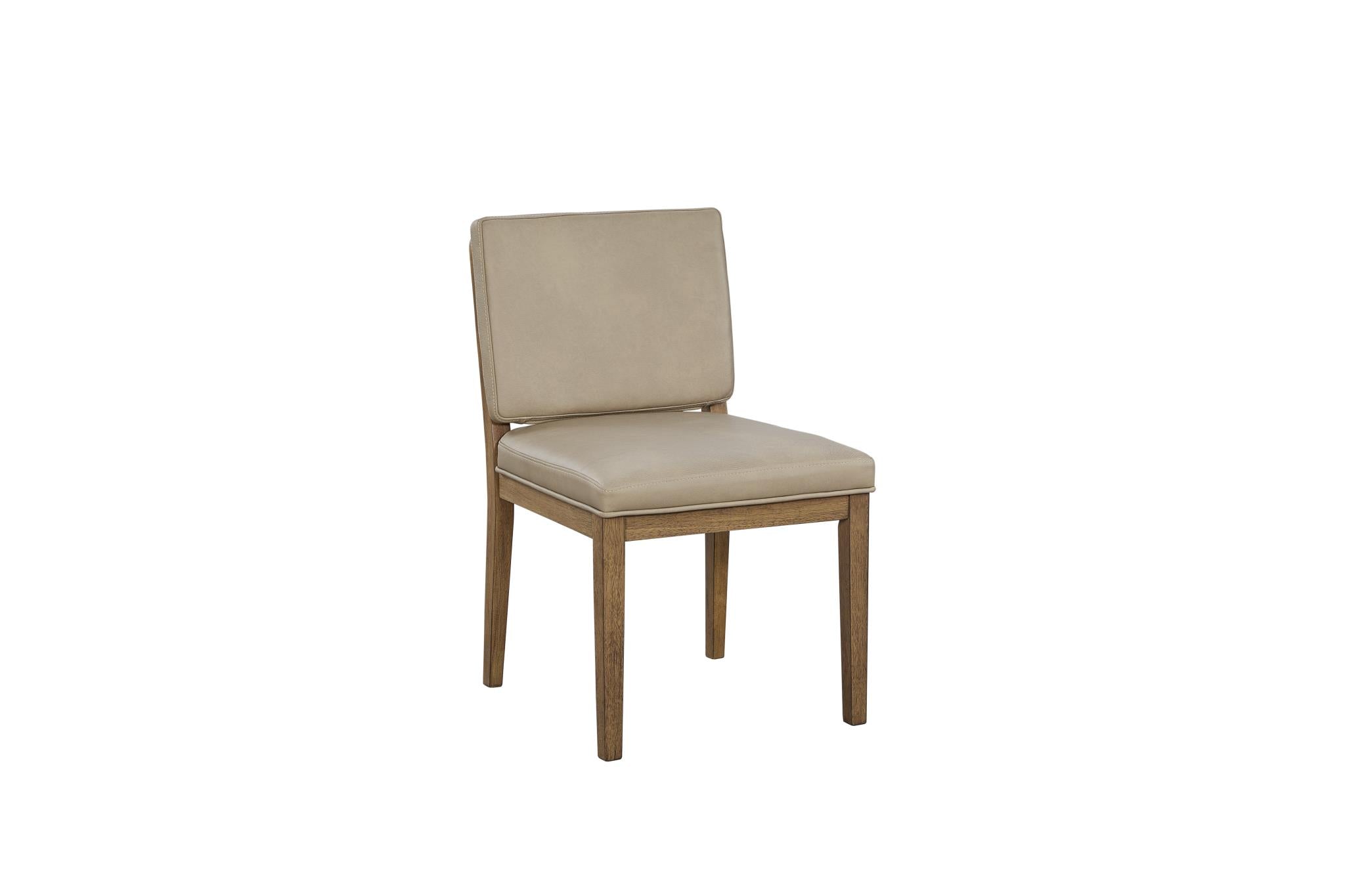 Elure Latte & Leather Soft Back Chair