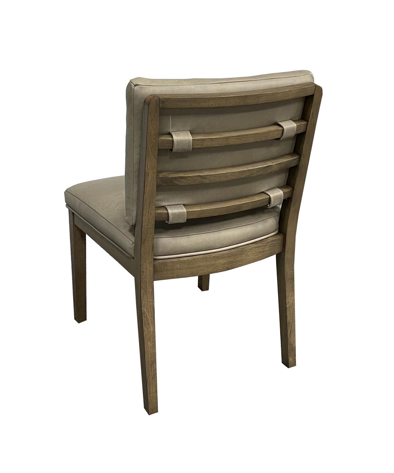 Elure Latte & Leather Soft Back Chair