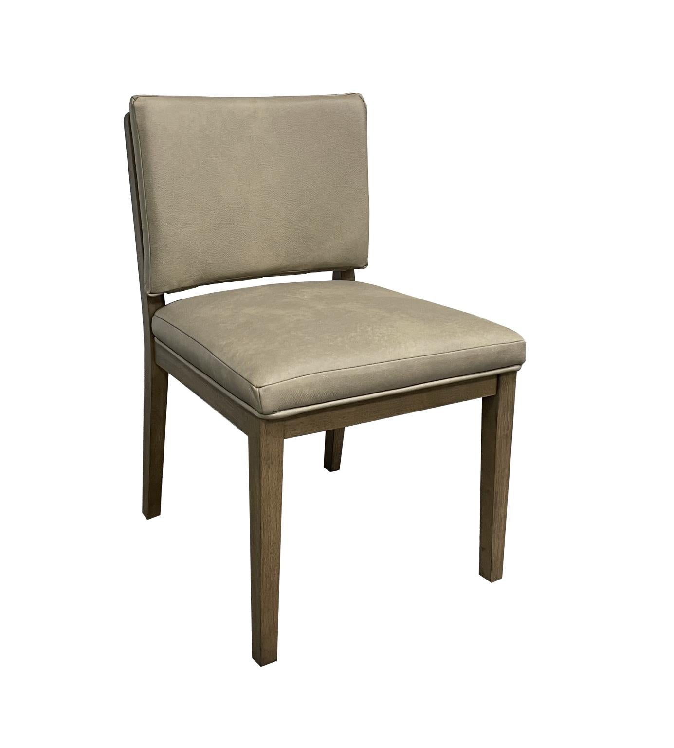 Elure Latte & Leather Soft Back Chair