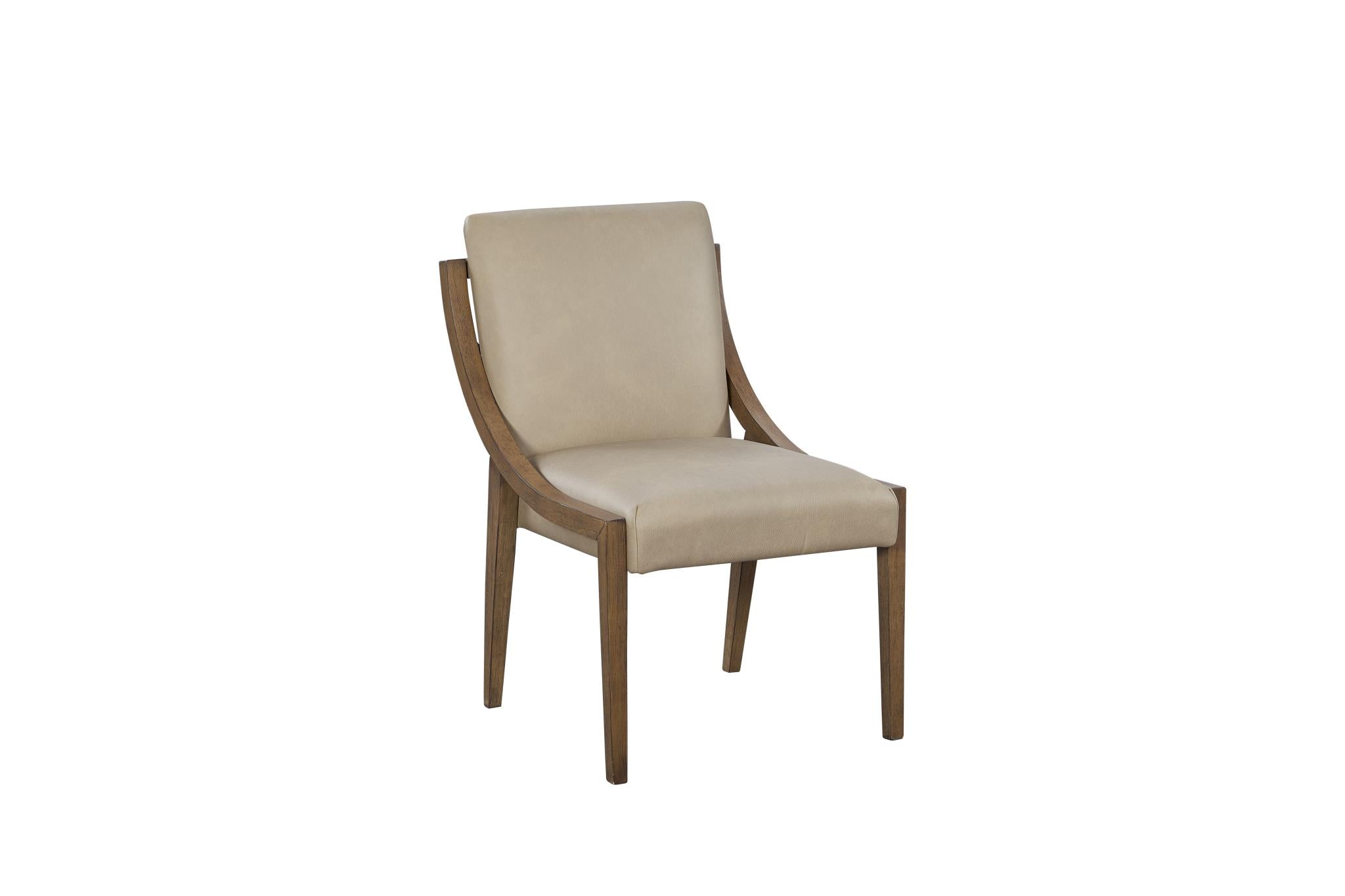 Elure Latte & Leather Sling Chair
