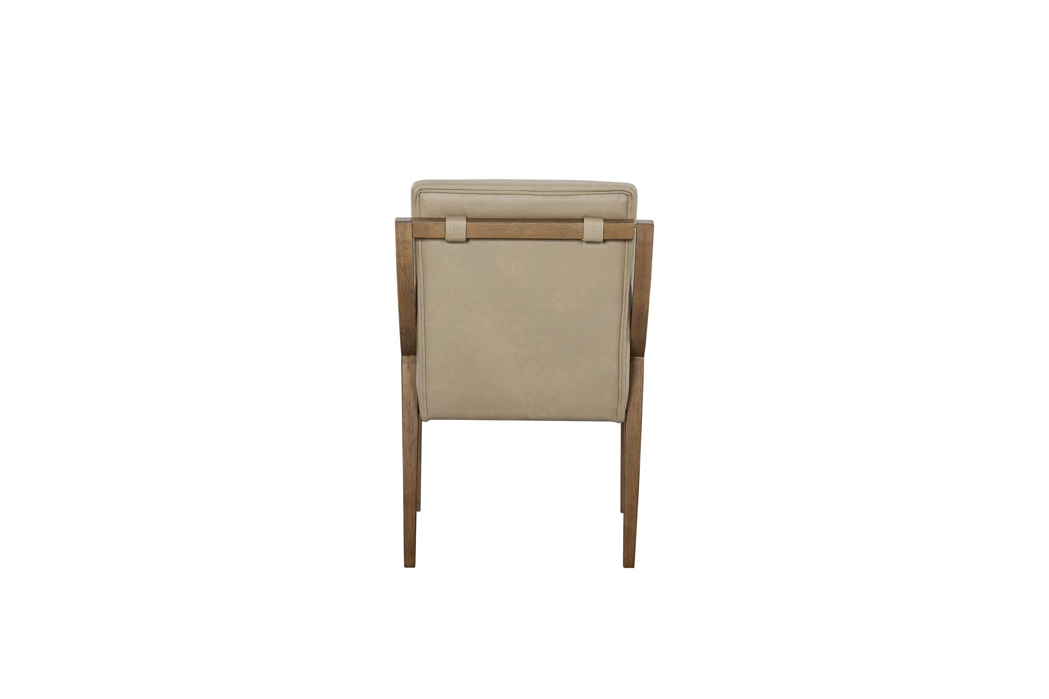 Elure Latte & Leather Sling Chair