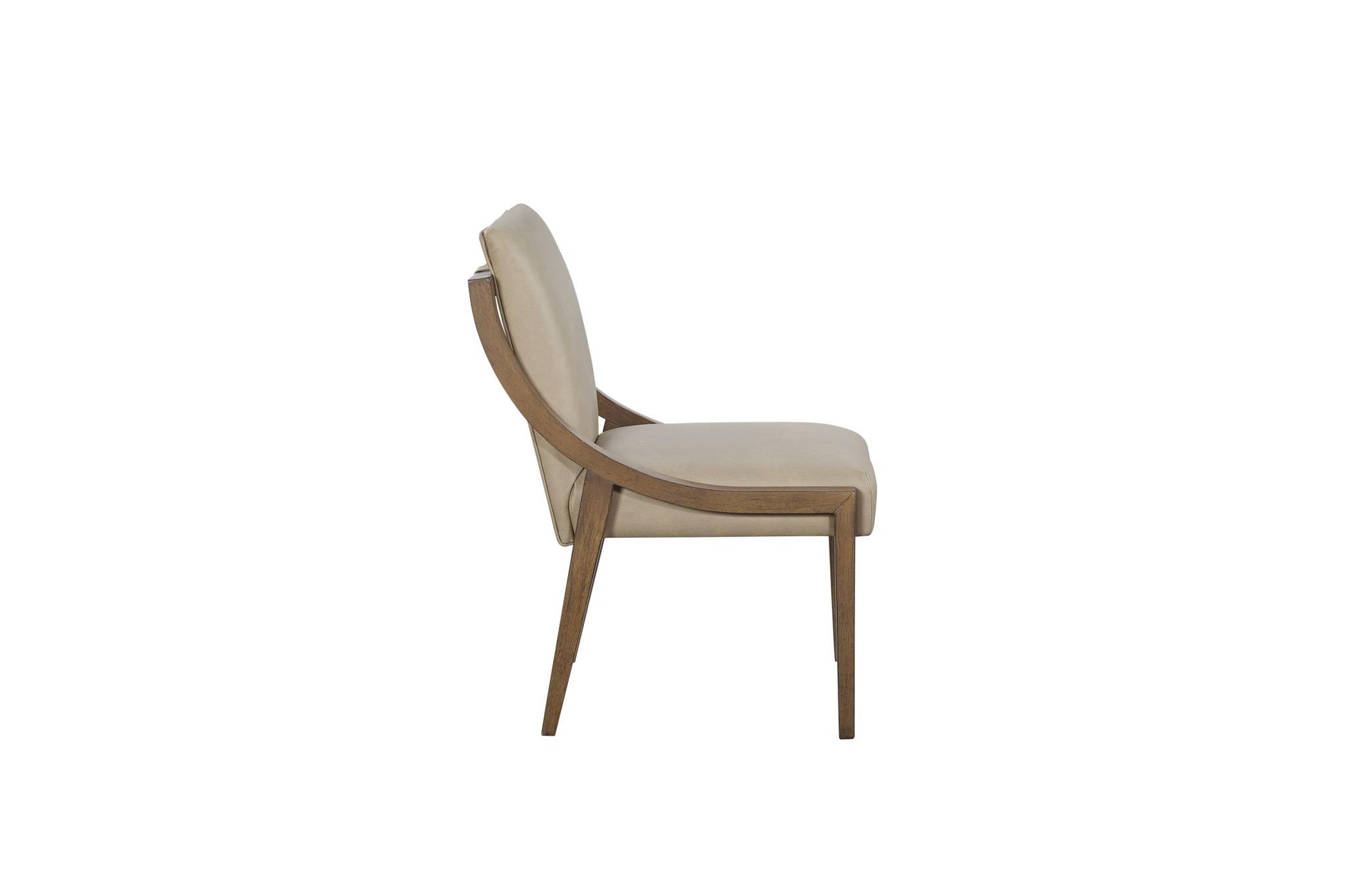 Elure Latte & Leather Sling Chair