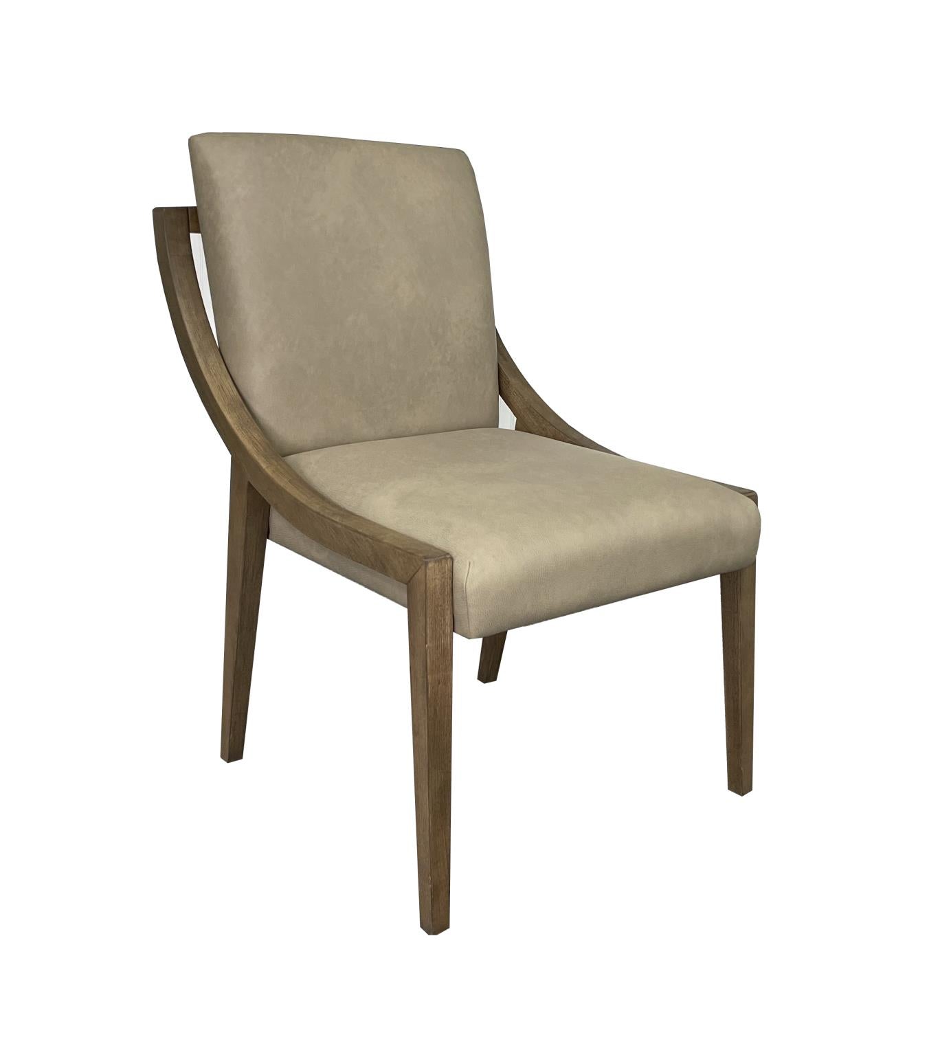 Elure Latte & Leather Sling Chair