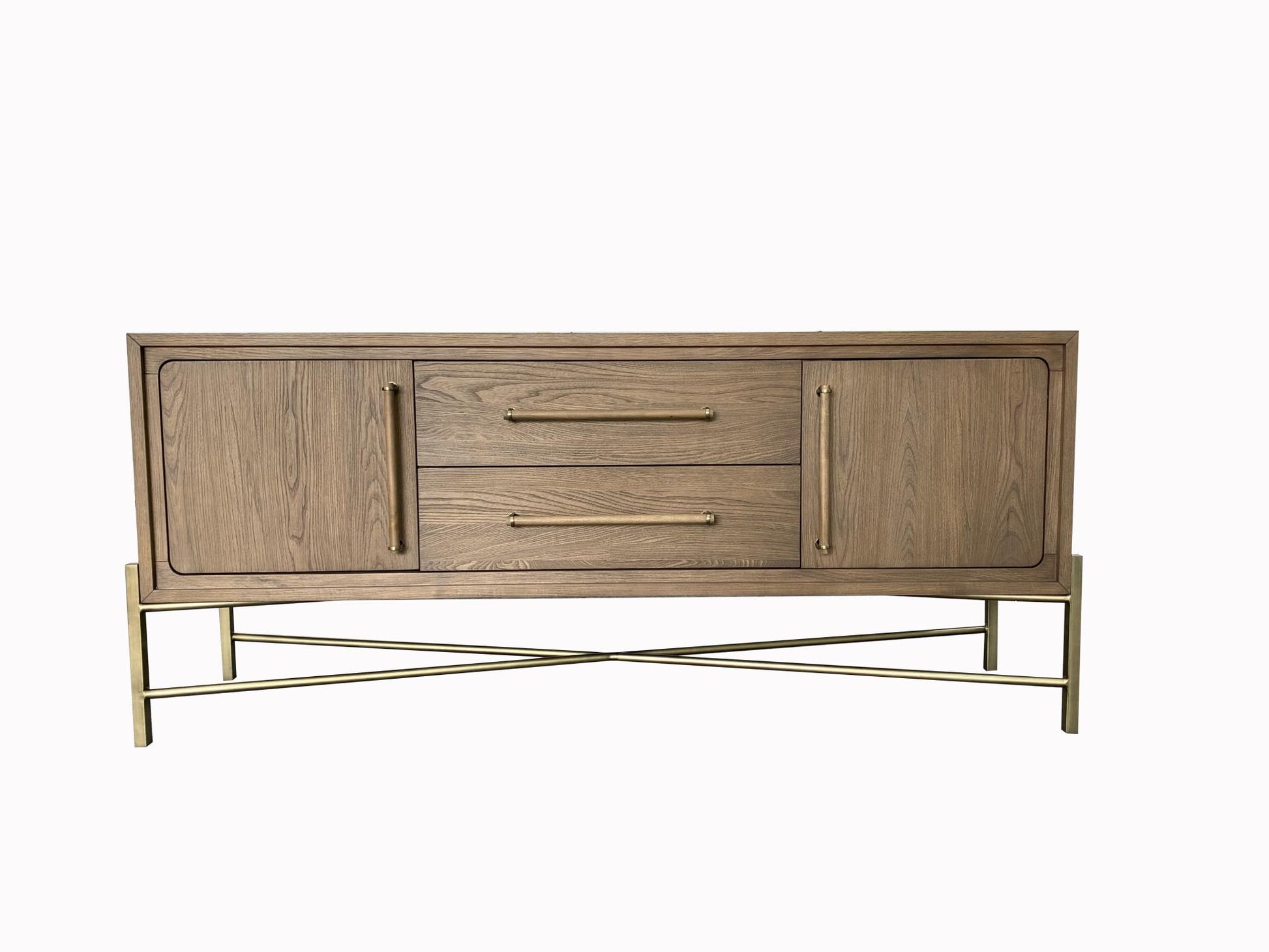 Elure Metal Base Latte Sideboard - Latte