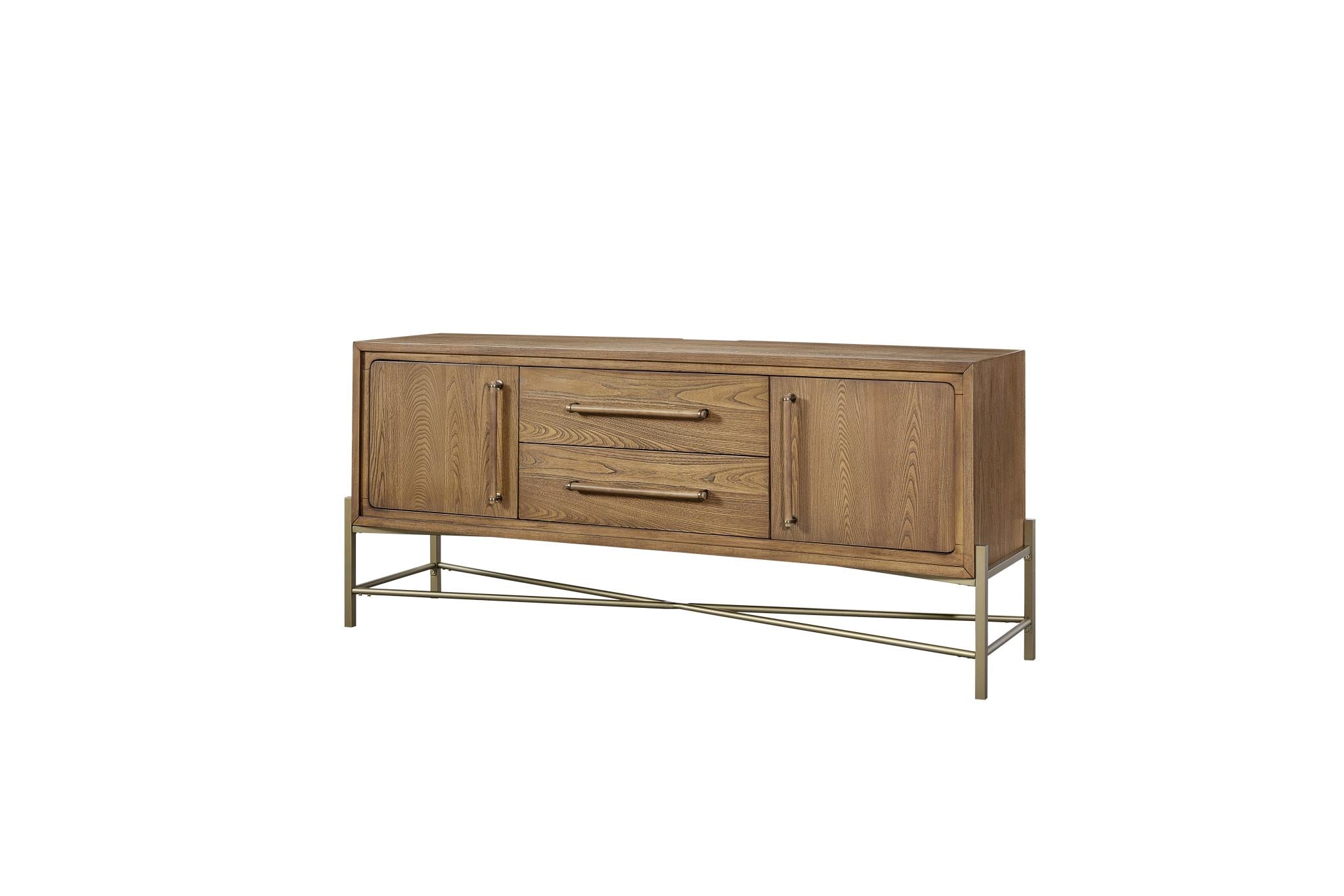 Elure Metal Base Latte Sideboard - Latte