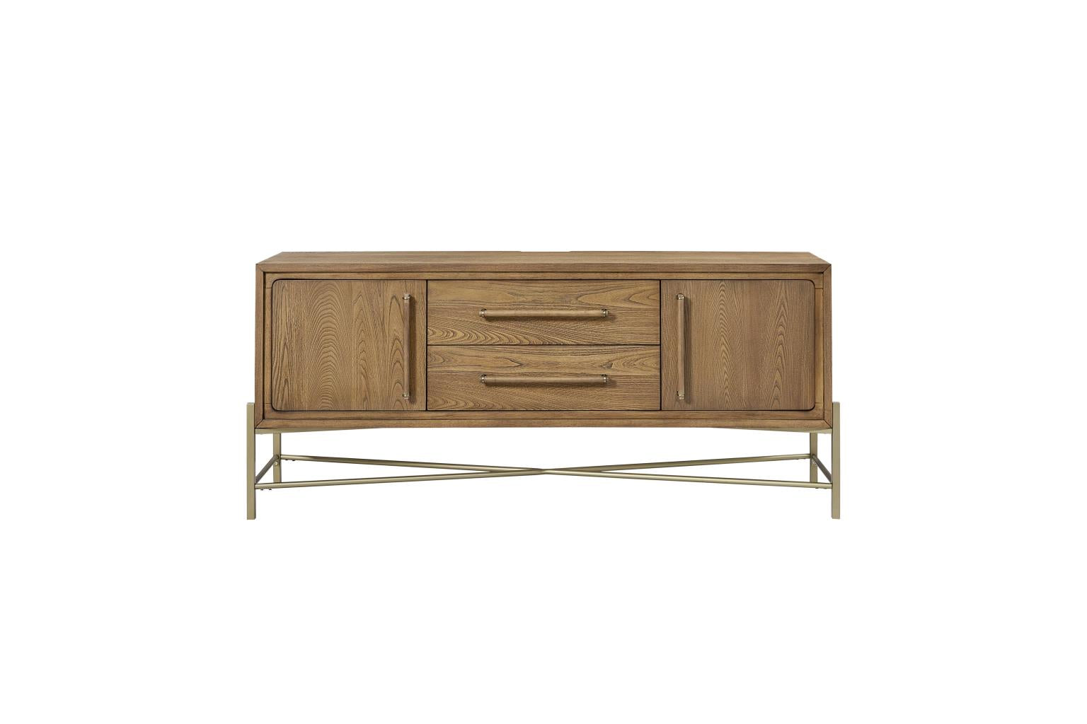 Elure Metal Base Latte Sideboard - Latte