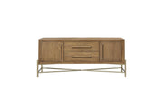 Elure Metal Base Latte Sideboard - Latte