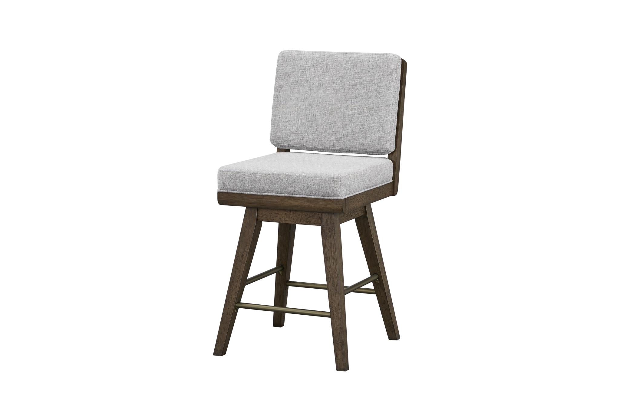 Elure Latte Swivel Counter Stool - Avenger Pumice