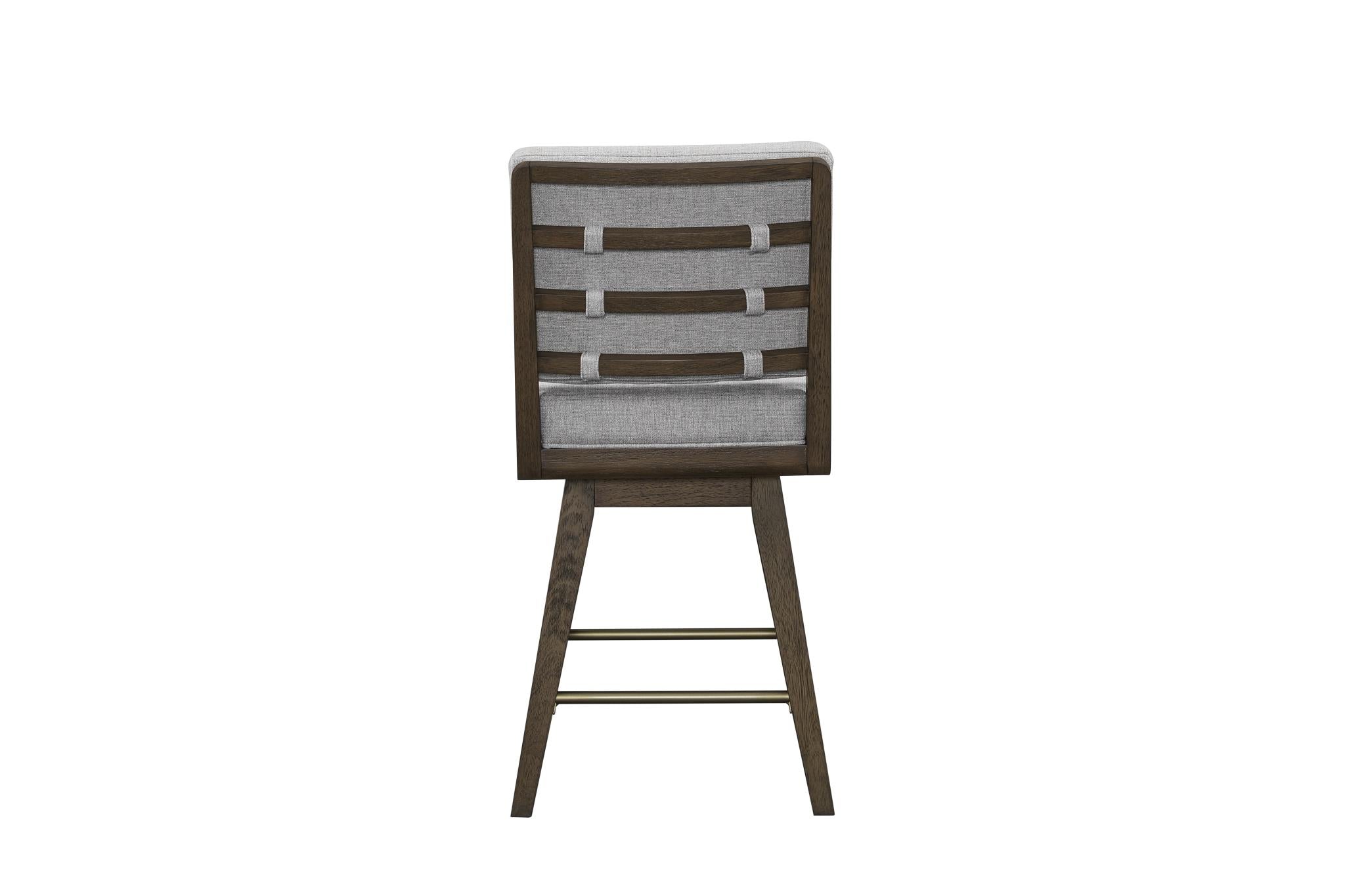 Elure Latte Swivel Counter Stool - Avenger Pumice
