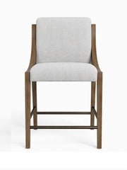 Elure Latte & Fabric Sling Counter Stool