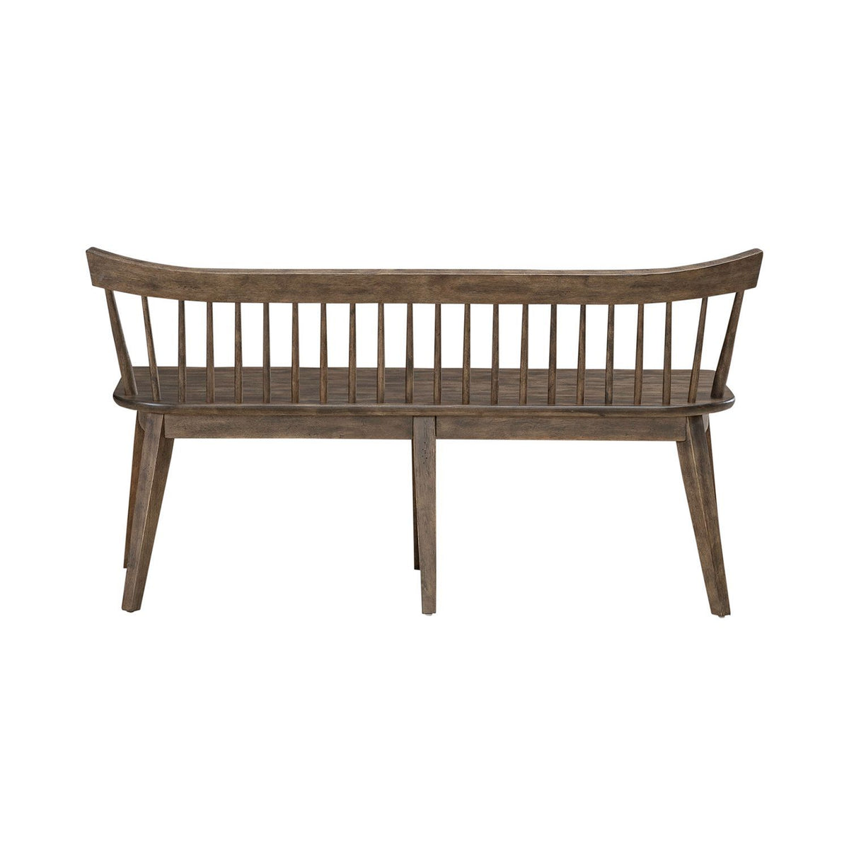 Midland Falls - Spindle Back Bench - Rustic Brown