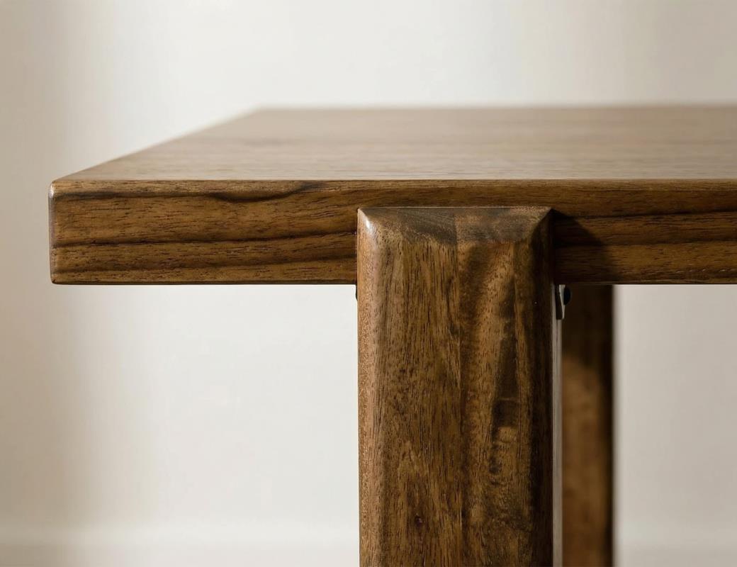 Silver - Rectangular Dining Table - Brown