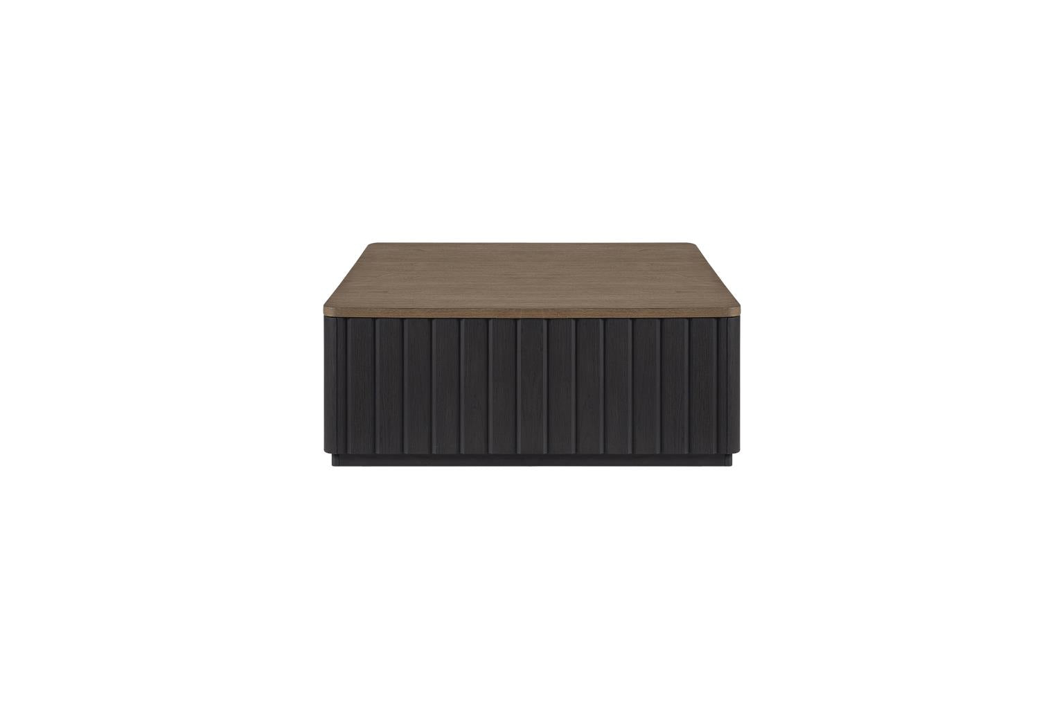 Elure Channel Cocktail Table With Casters - Peppercorn