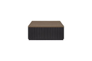Elure Channel Cocktail Table With Casters - Peppercorn