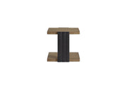 Elure Channel Chairside Table - Peppercorn