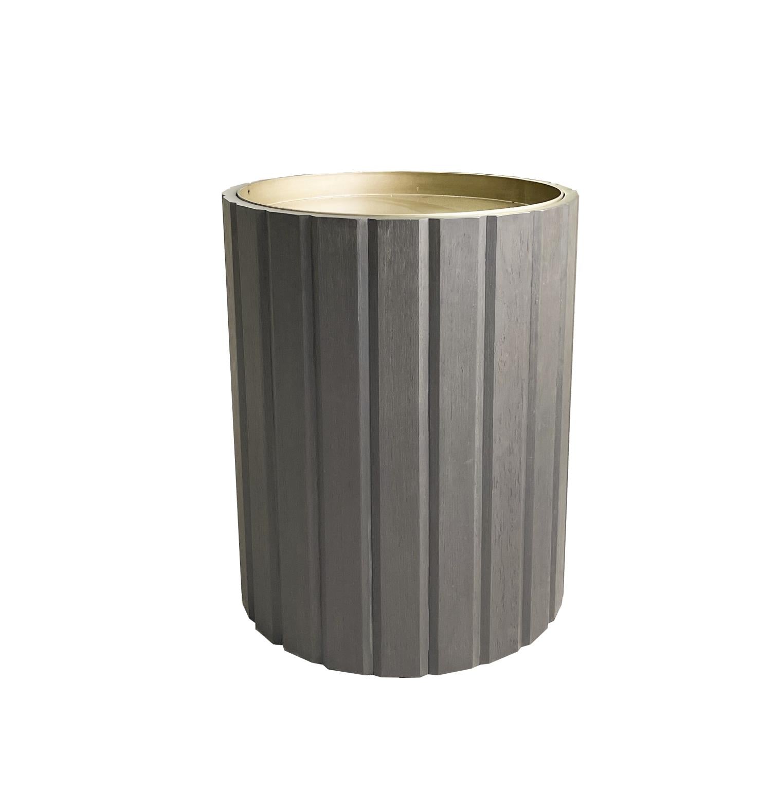 Elure Channel Accent Table - Peppercorn