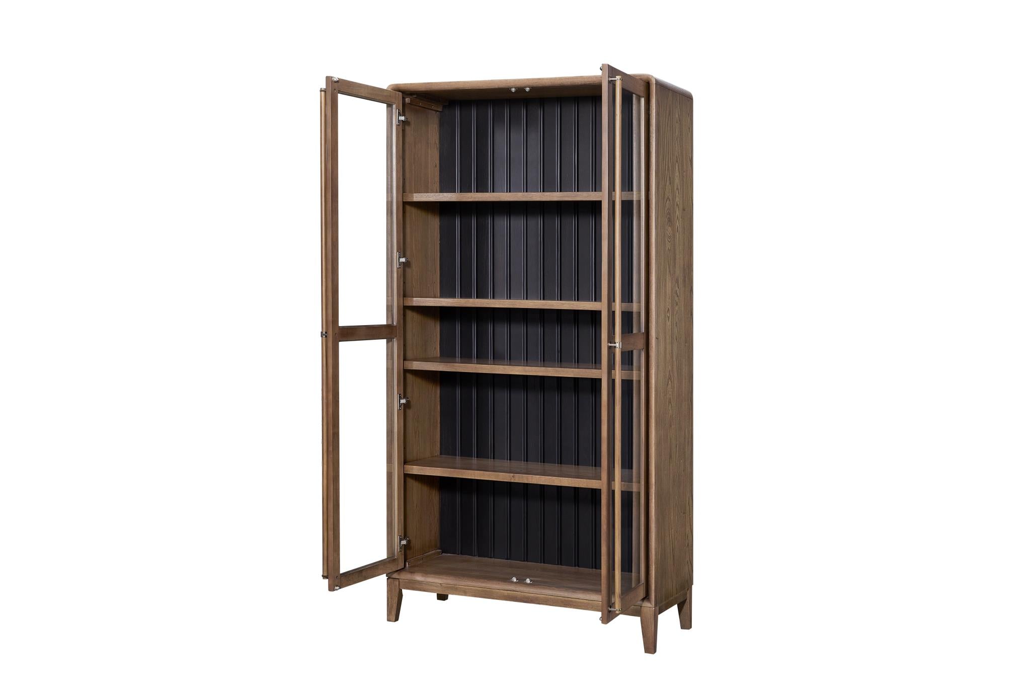 Elure Latte & Peppercorn Display Cabinet