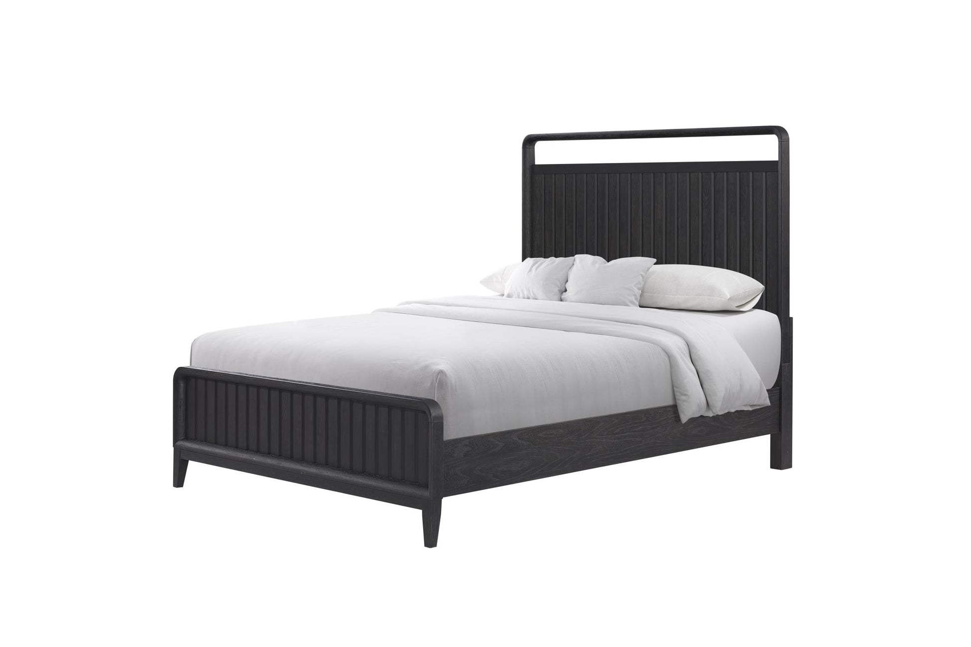 Elure Complete Queen Open Panel Bed - Peppercorn
