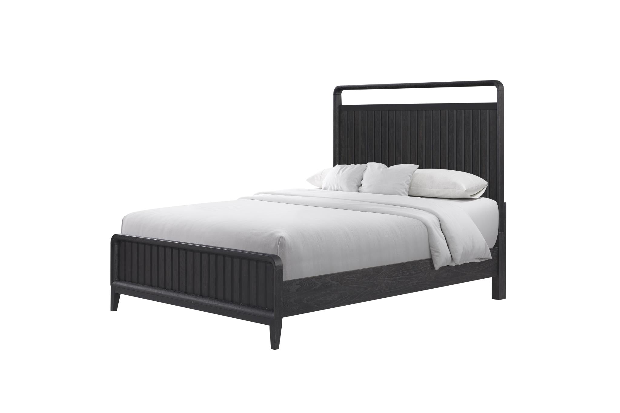 Elure Complete Queen Open Panel Bed - Peppercorn
