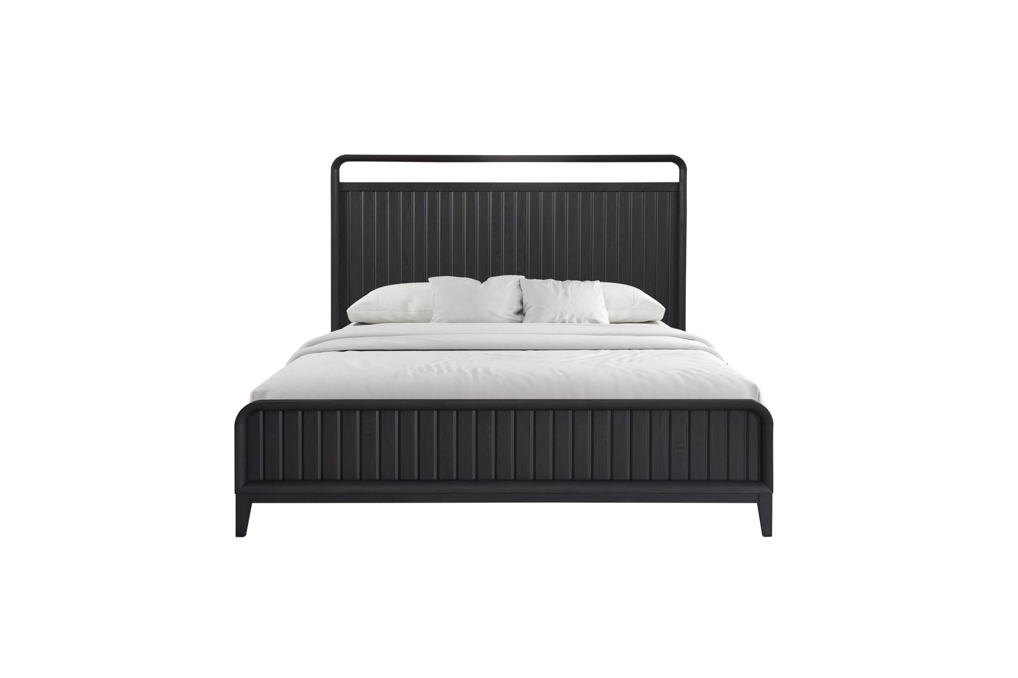 Elure Complete Queen Open Panel Bed - Peppercorn