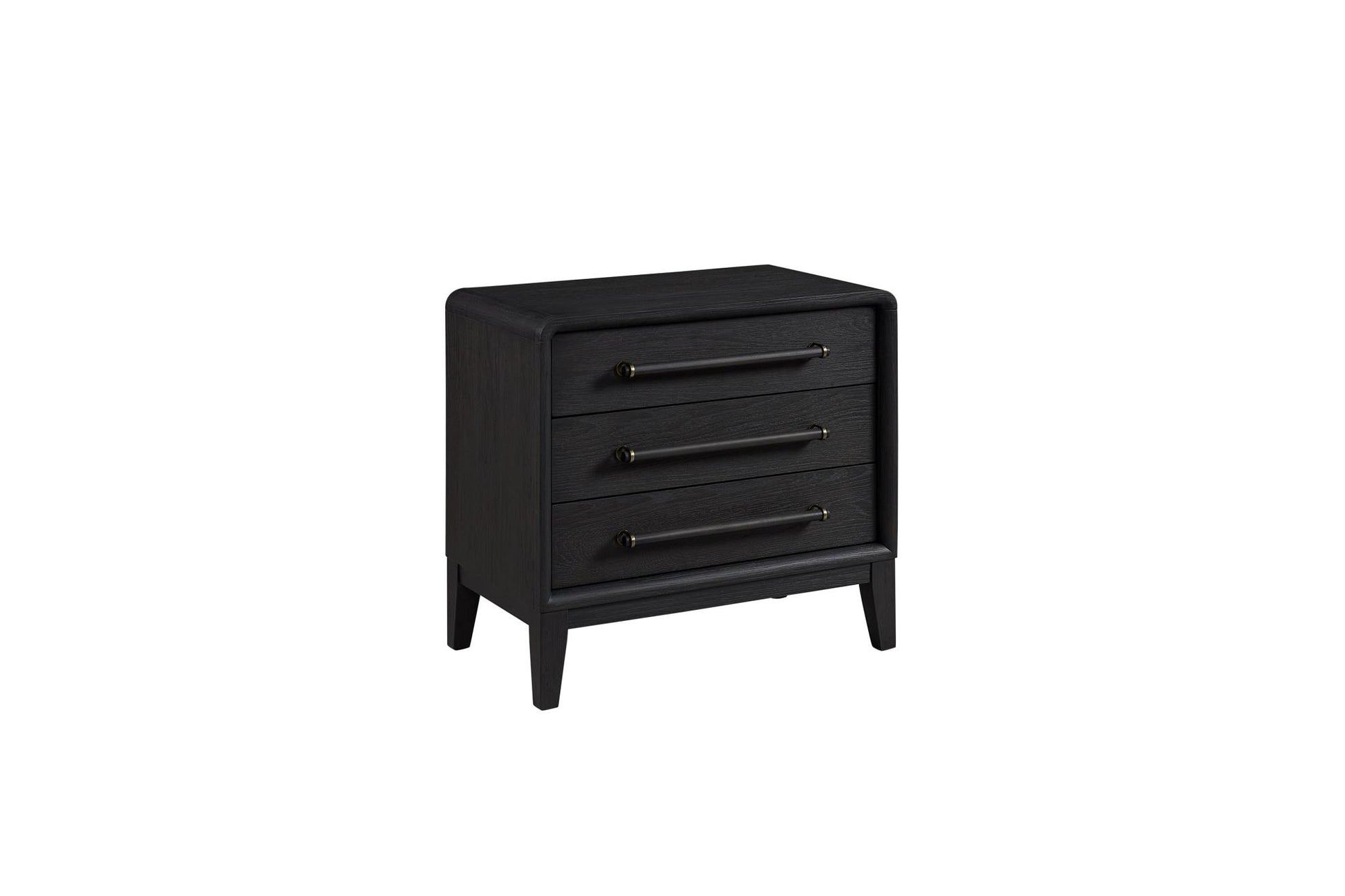 Elure 3-Drawer Nightstand included USB - Peppercorn