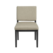 Elure Peppercorn & Leather Soft Back Chair