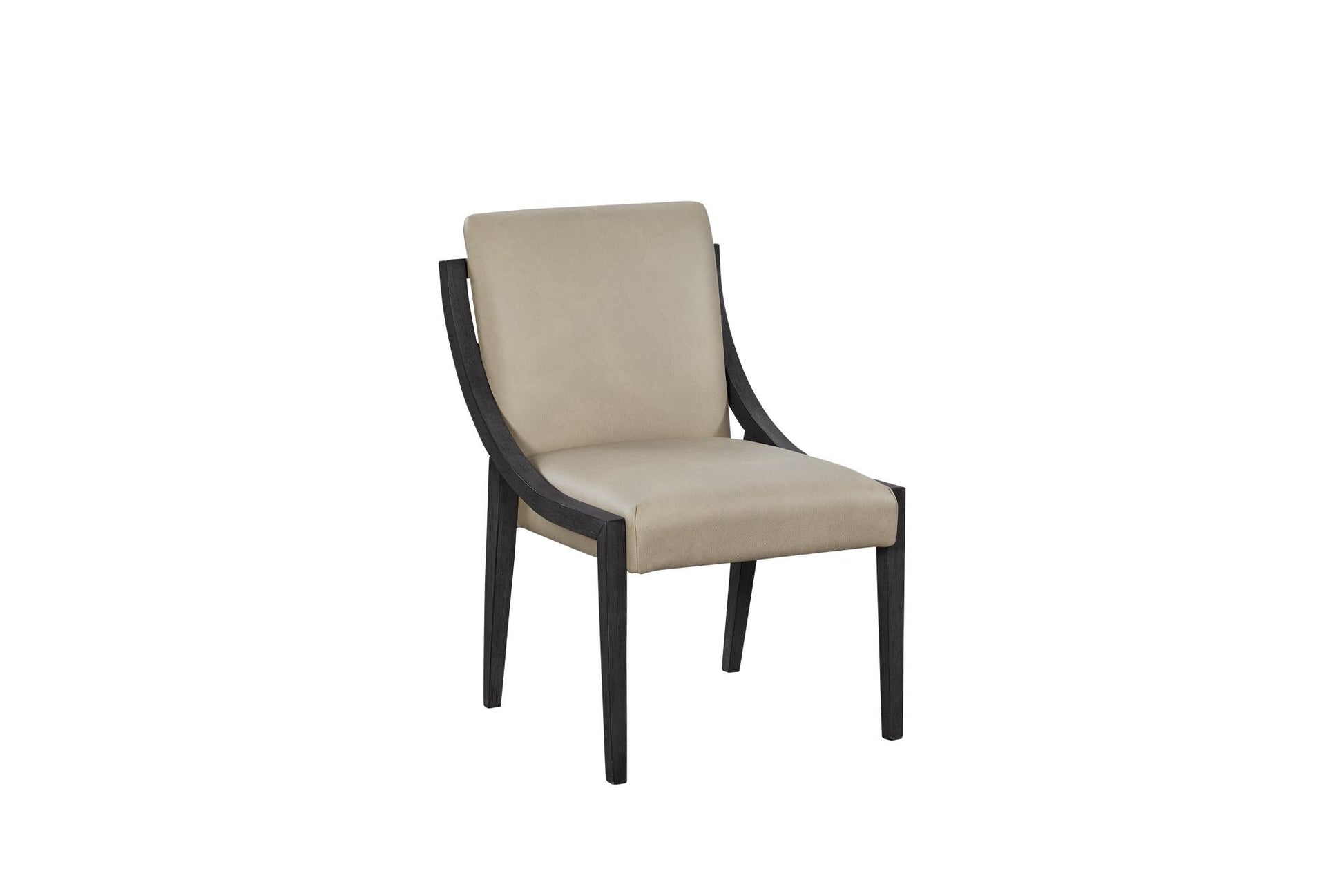 Elure Peppercorn & Leather Sling Chair