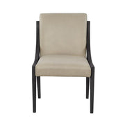 Elure Peppercorn & Leather Sling Chair