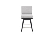 Elure Peppercorn Swivel Counter Stool - Avenger Pumice