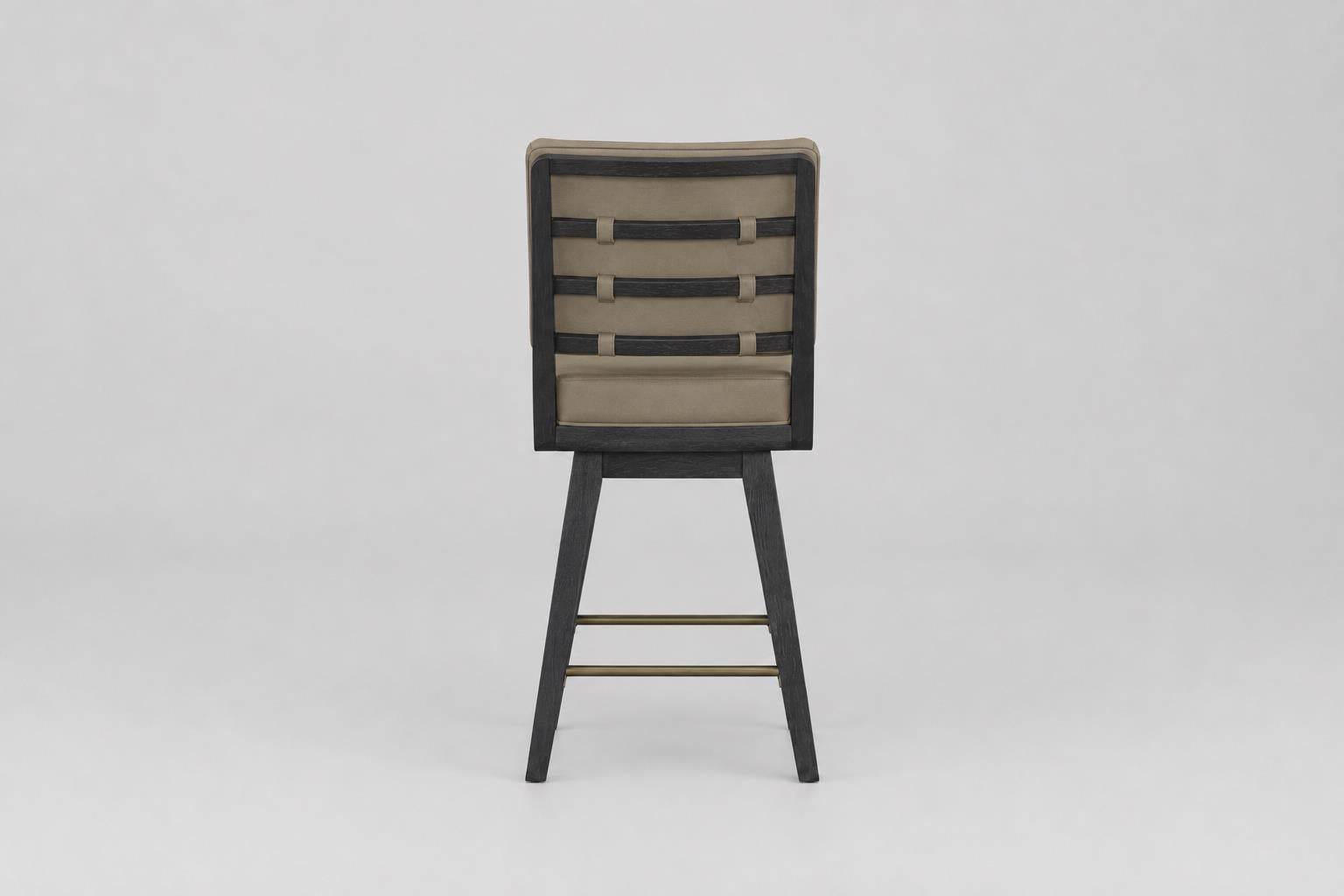 Elure Peppercorn Swivel Counter Stool - Leather
