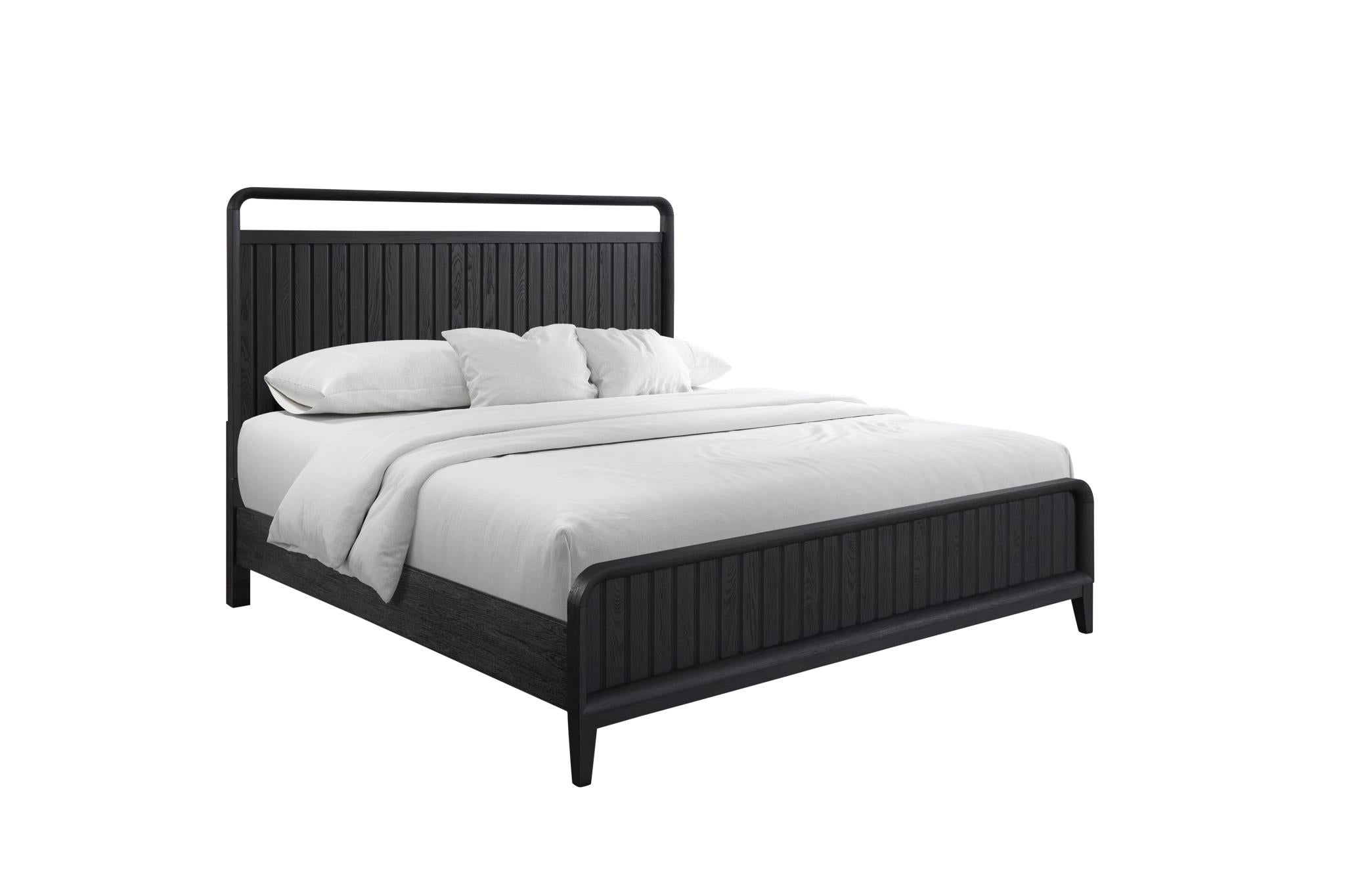 Elure Complete Queen Open Panel Bed - Peppercorn