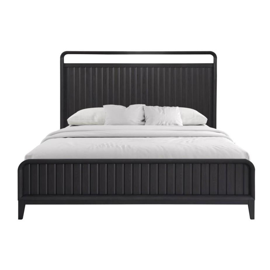 Elure Complete Queen Open Panel Bed - Peppercorn