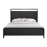 Elure Complete King Open Panel Bed - Peppercorn