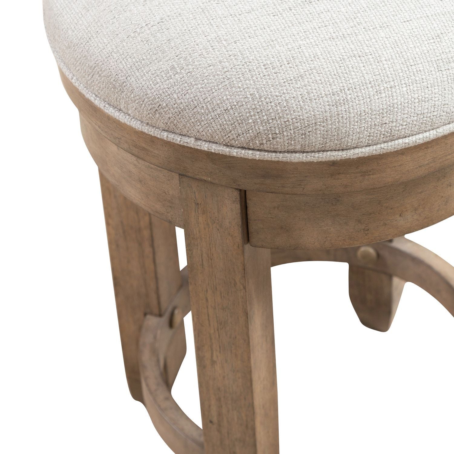 Millstone - Upholstered Console Swivel Stool - Nutmeg