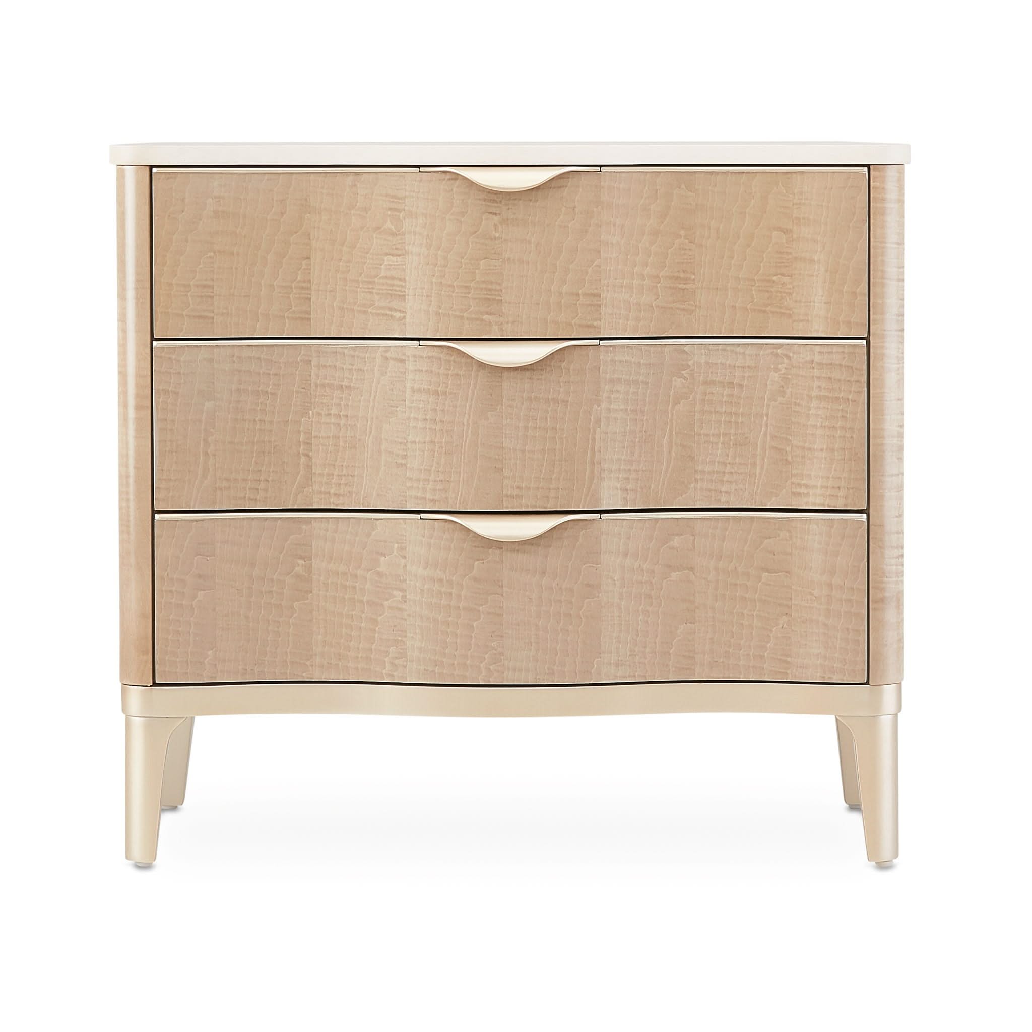 Malibu Crest - 3-Drawer Nightstand - Blush