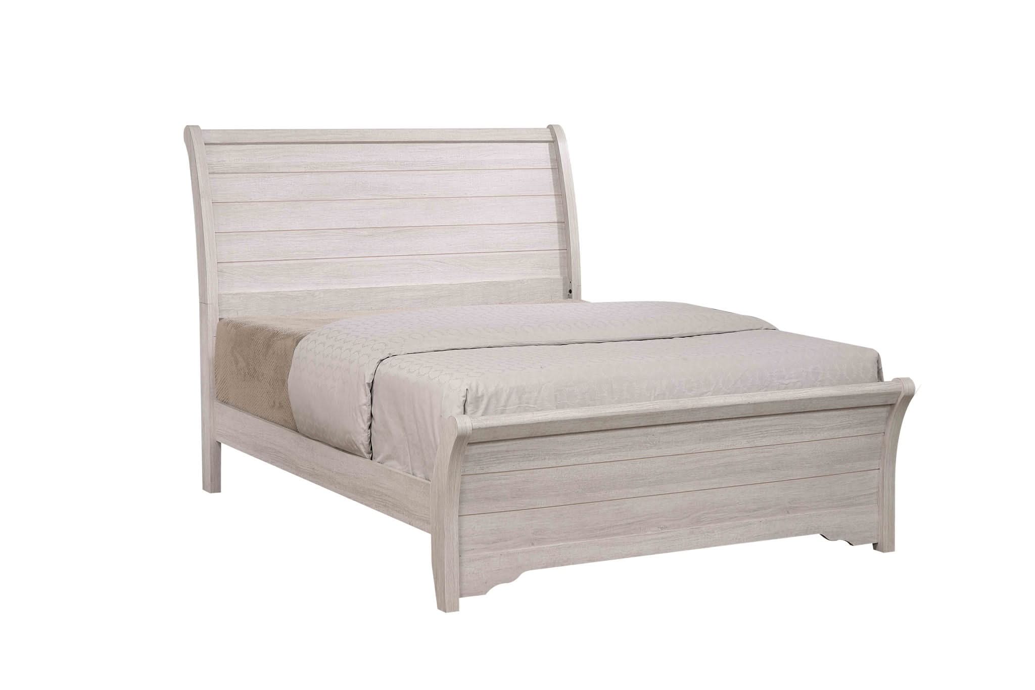 Coralee - Panel King Bed - Chalk / Gray