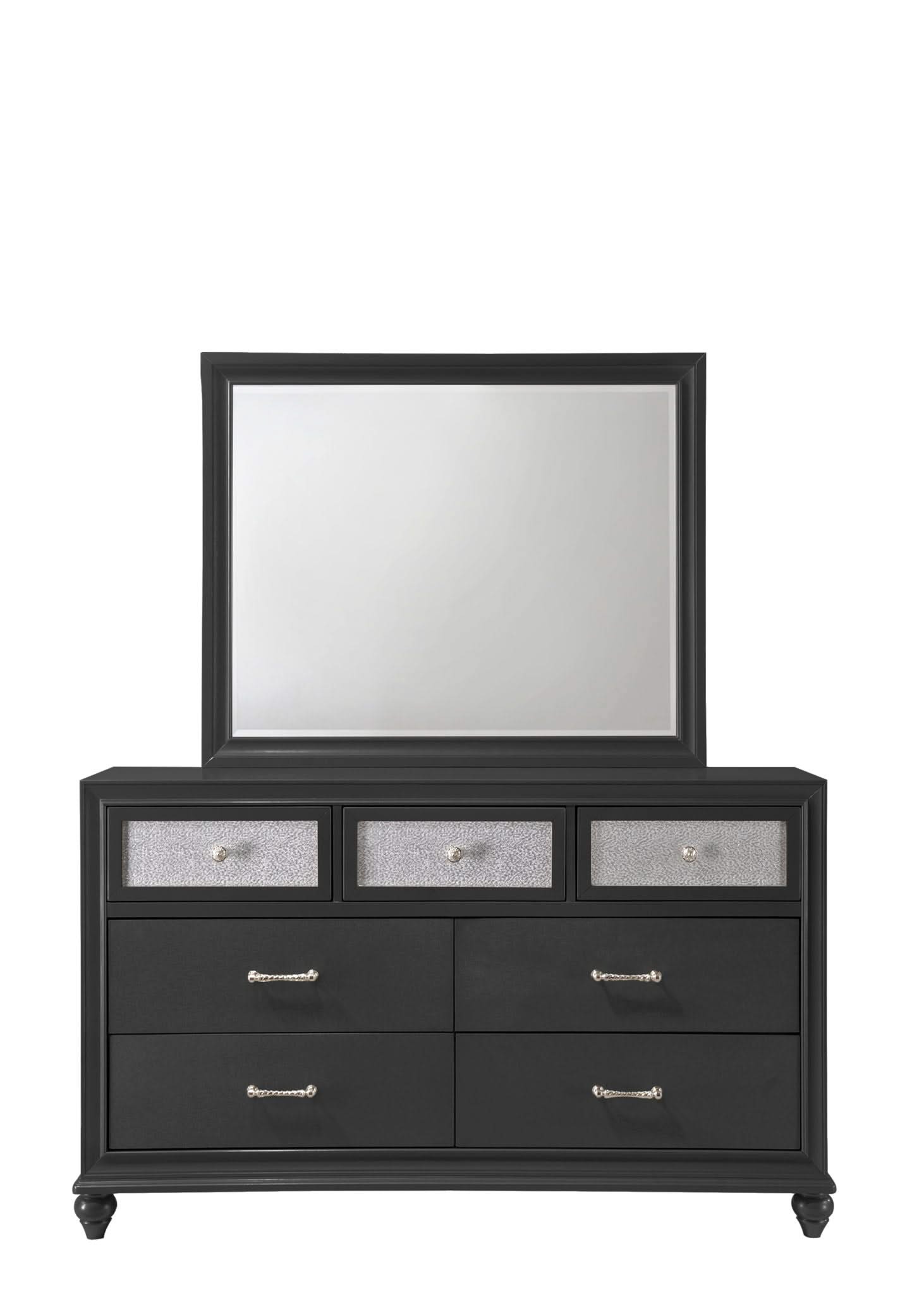Lila - Full 4 Piece Bedroom Set - Black