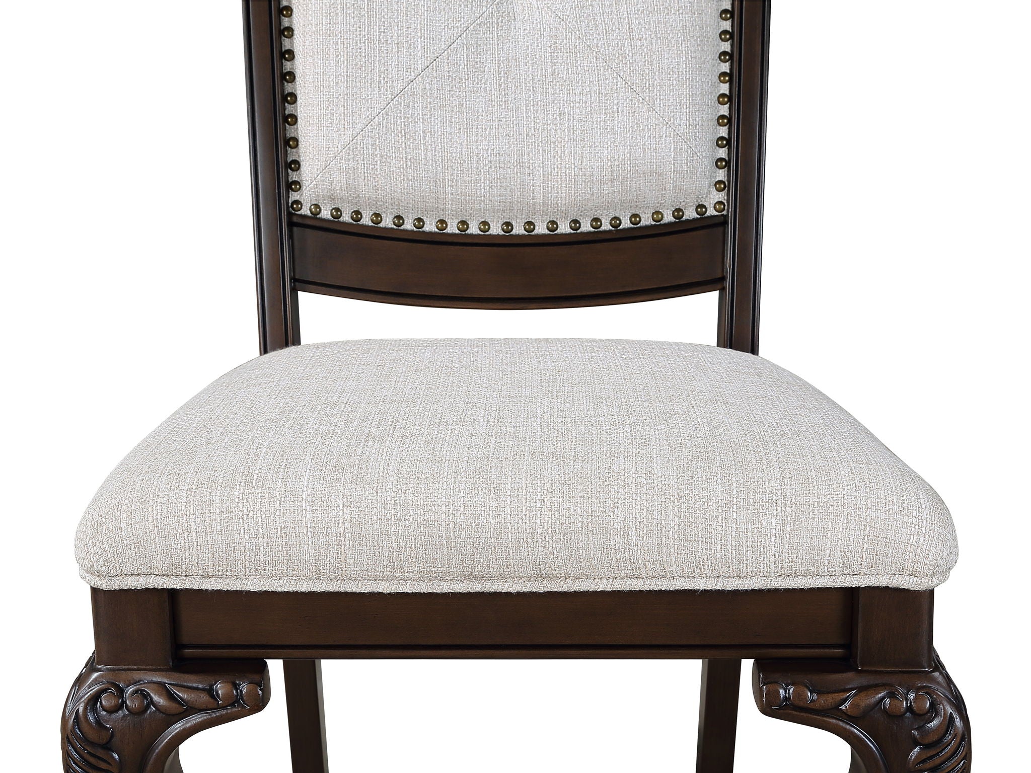 Kiera - 9 Piece Dining Room Set - Cherry Brown