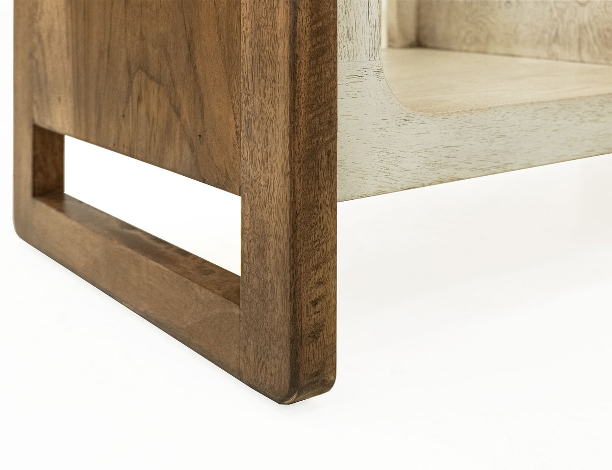 Evoke - Bookcase - Ivory / Brown