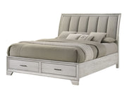 Jaymes - Queen Storage Bed - White Mist
