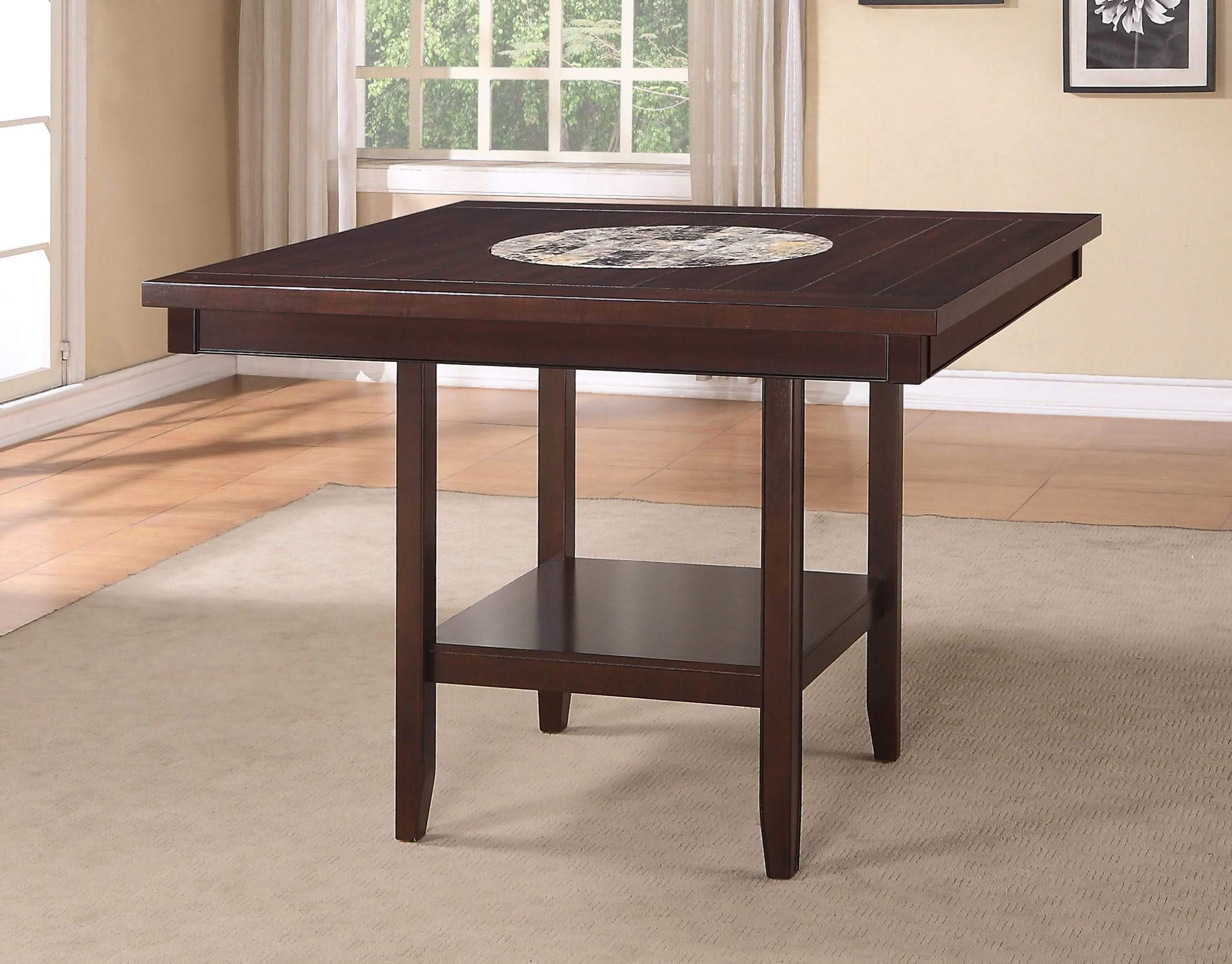 Fulton - Counter Height Table - Dark Brown