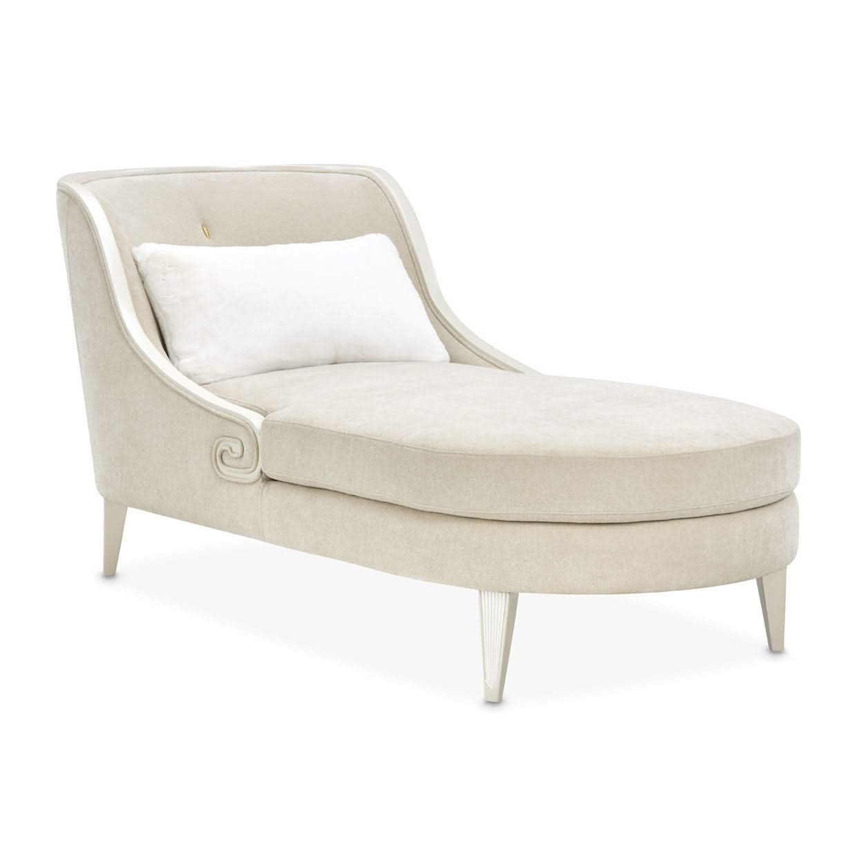 La Marisia - Chenille Chaise - Tranquil / Light Champagne
