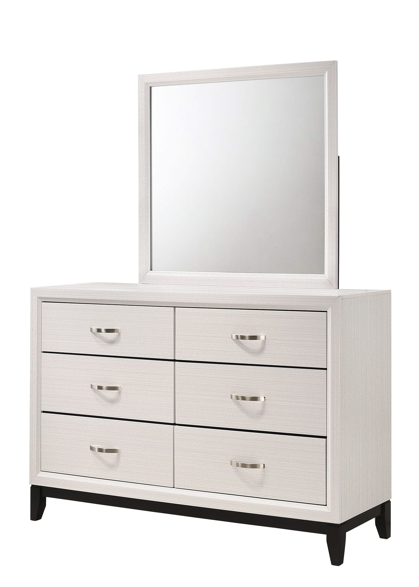 Akerson - King 4 Piece Bedroom Set - White