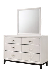 Akerson - Dresser & Mirror - White